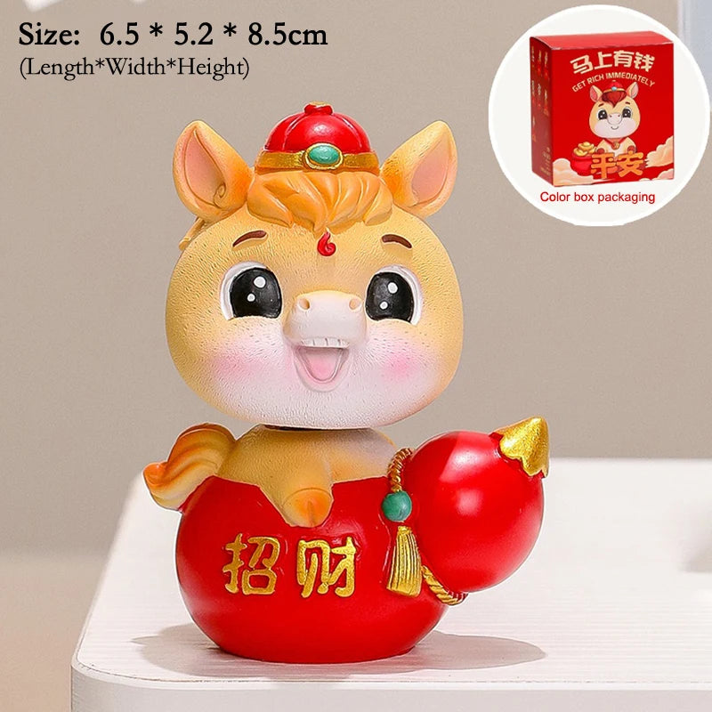 2026 Year Horse Table Decoration Charming Pony Accessory Lucky Cute