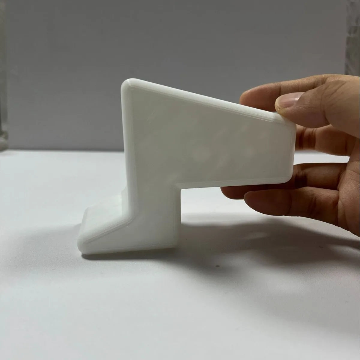 1pc Door Stopper - Heavy-Duty Window & Door Wedge with Non-Slip Base, Easy Installation, for Home, Office, Bathroom, Kitchen Oasis Select White solid