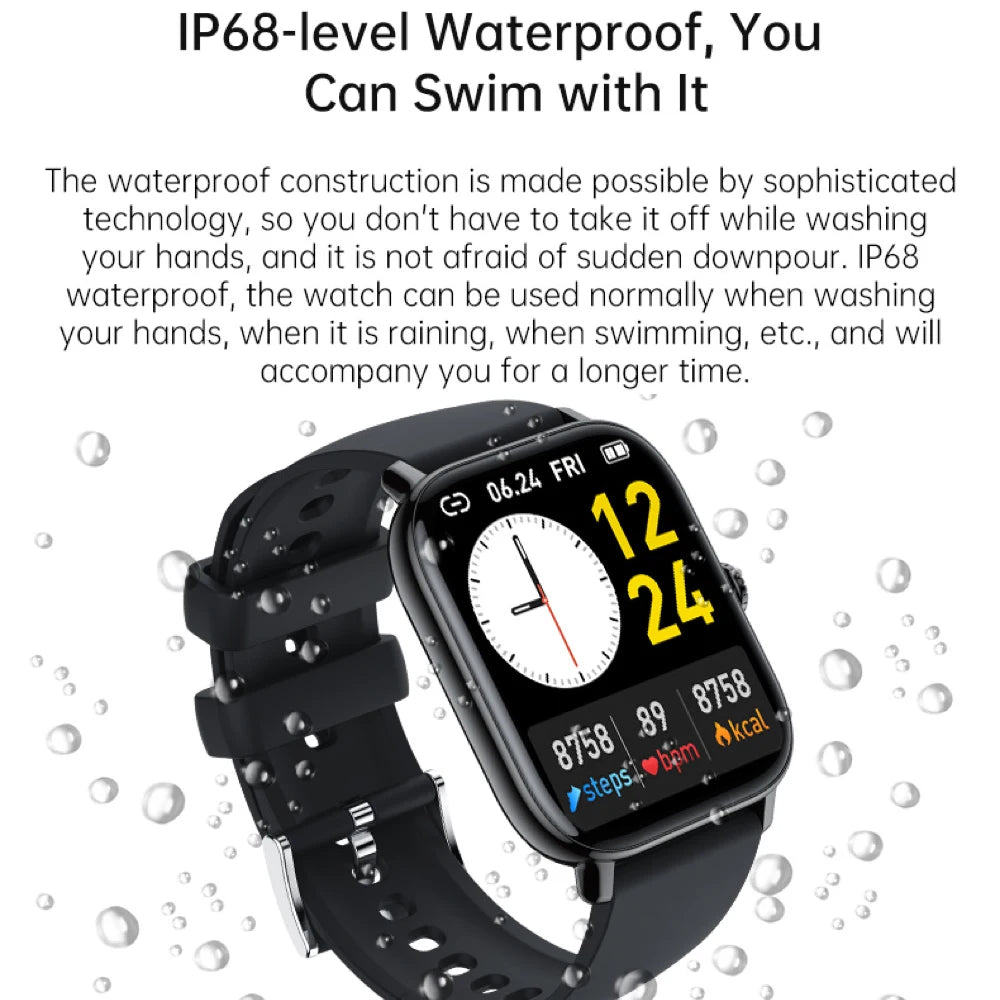 Smartwatch Message Reminder Waterproof 1.91-inch Smart Watch For Women/Men BT Call Sleep Heart Rate Monitoring Sports Music Oasis Select