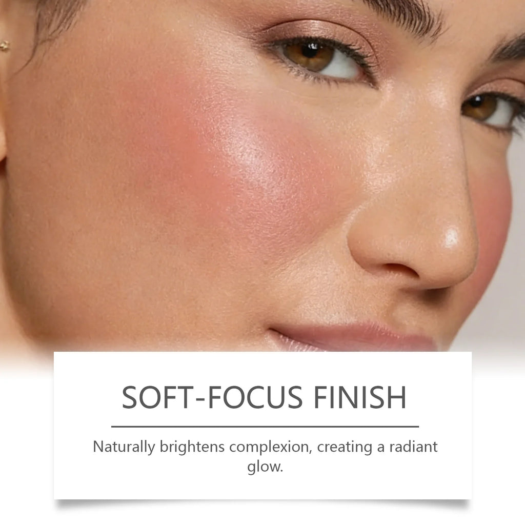 Red Silky Moisturizing Blush, Hydrating and Colorful for a Rosy, Radiant, Natural Contouring Makeup Look Oasis Select