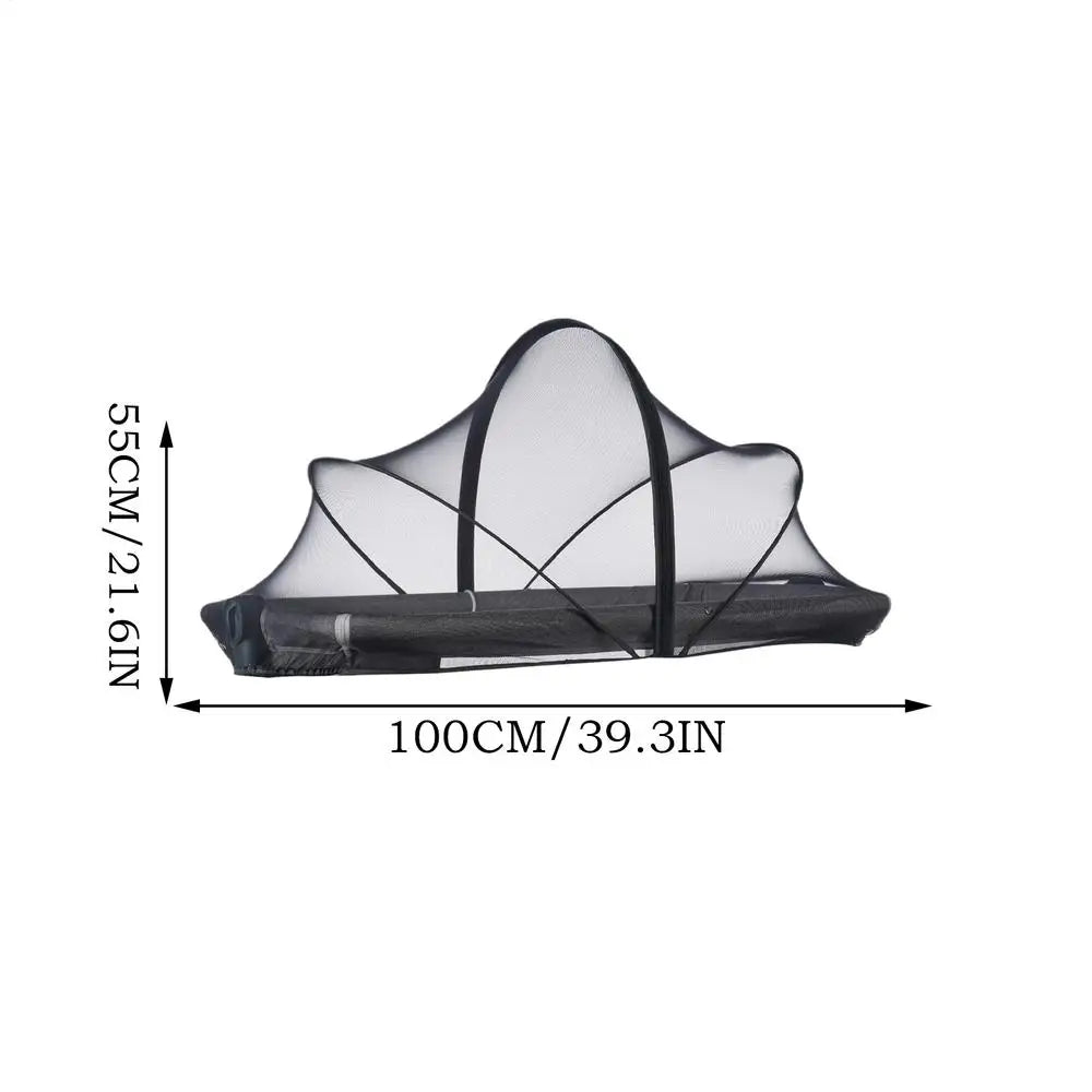 Bassinet Netting Cover Bassinet Cover Breathable Foldable Mesh Zipper Baby Mosquito Net Encrypted Bug Net Crib Protectors Oasis Select Black