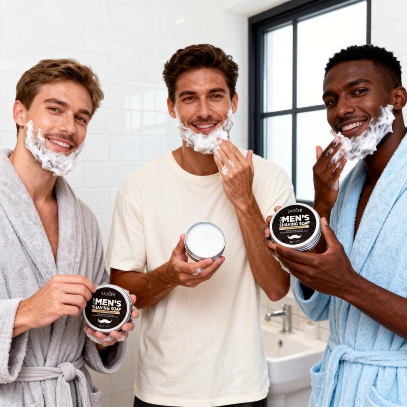 Men's Shaving Soap – Mint, Olive Oil & Vitamin E | 60g