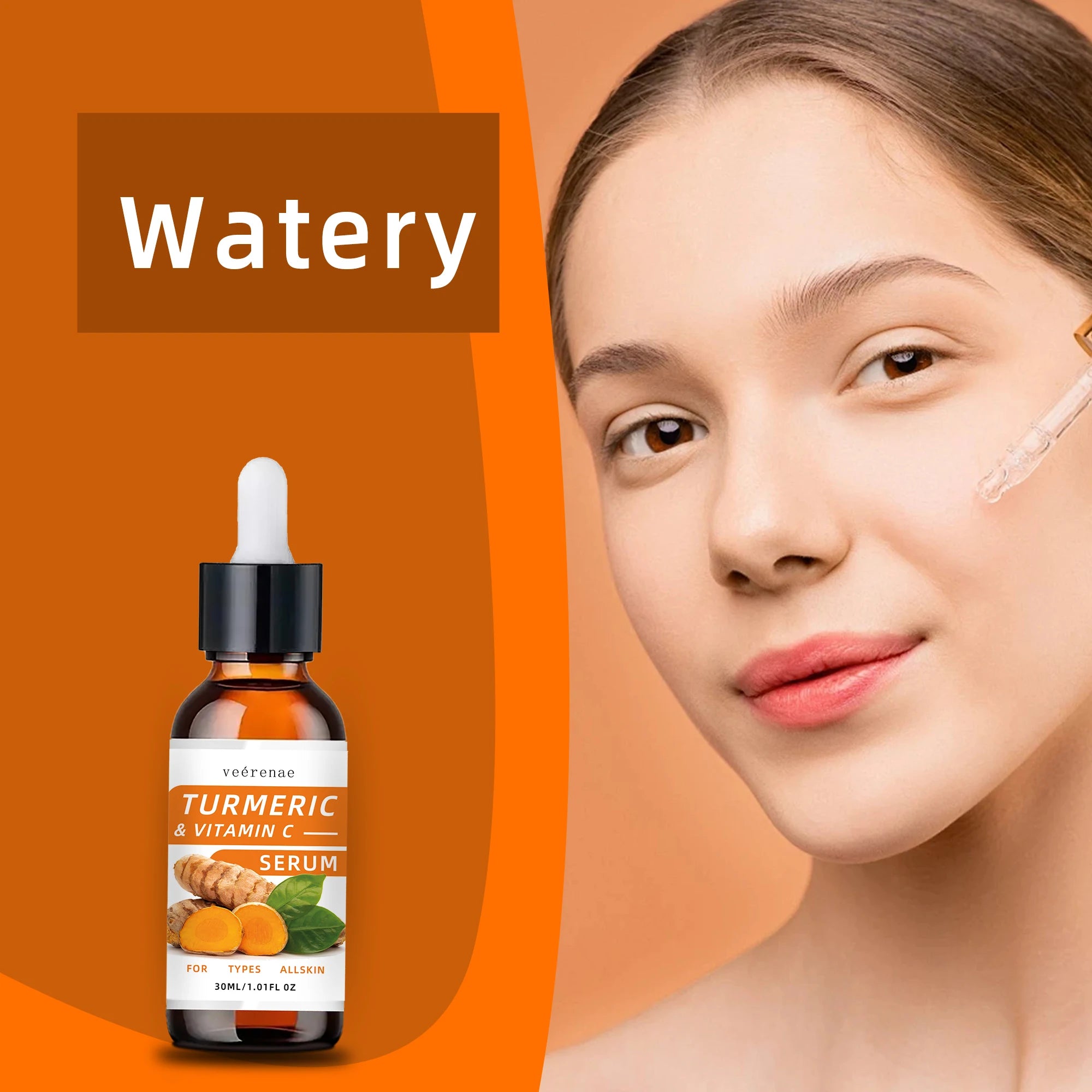 Turmeric & Vitamin C Face Serum – Hydrating & Brightening