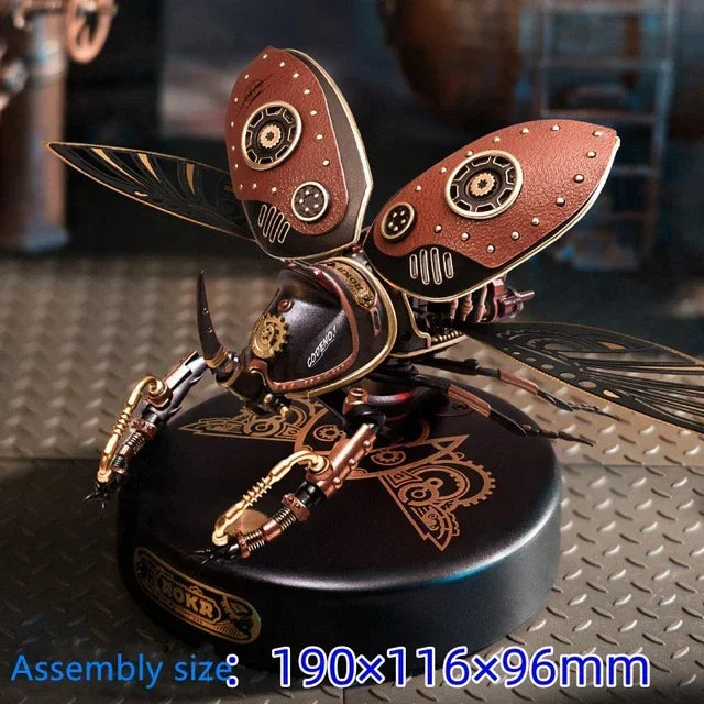 Attack giant shovel armor metal assembly model toy mechanical beetle building block mecha birthday gift Oasis Select Golden Turtle