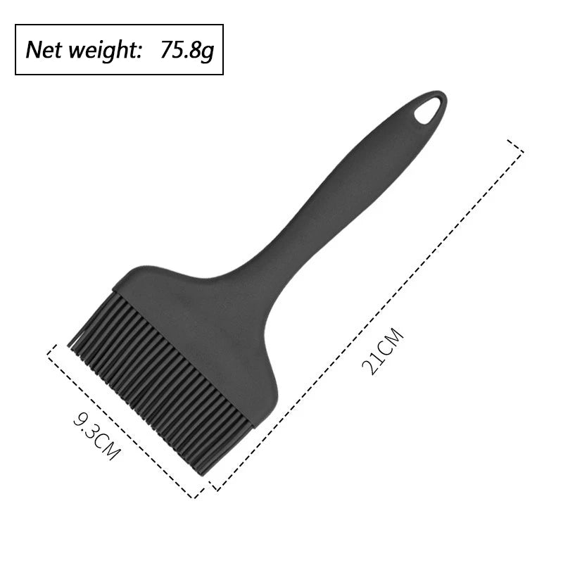 Large Silicone Barbeque Brush Cooking BBQ Heat Resistant Wide Oil Brushes Kitchen Supplies Bar Cake BBQ Baking Tools Oasis Select black
