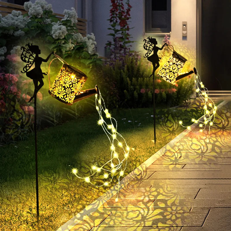 Fairy Plug Solar Kettle Light Water Flashing Trumpet Kettle Lawn Light Solar Outdoor Light Solar Power Oasis Select