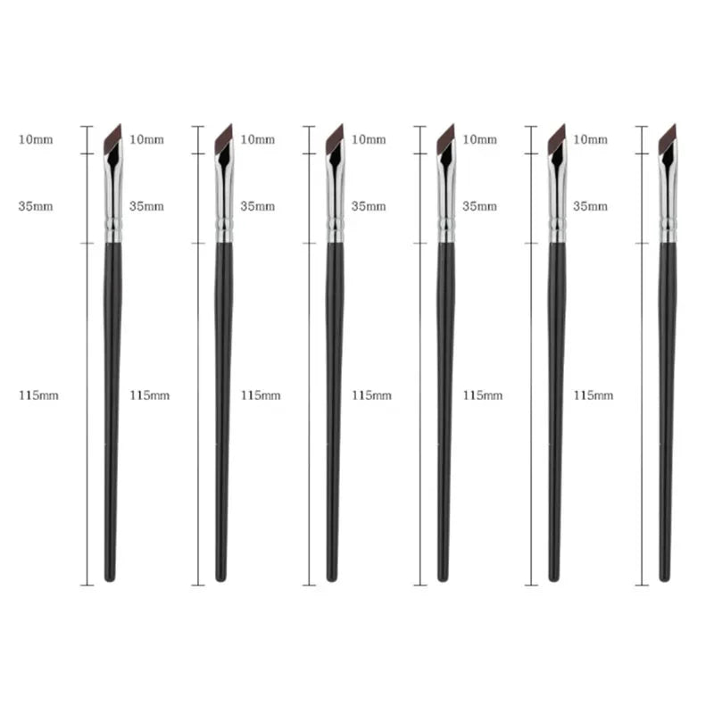 1/2/3/5pcs Ultra-Thin Eyeliner Brush Angled Eyebrow & Precise Detail Brush For Winged Liner And Under Eye Makeup Applicati Oasis Select big 6pcs