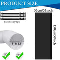 Air Conditioner Hose Cover Insulated Dustproof Protective Portable Ac Exhaust Hose Insulation for Cooling Maintenance Protection Oasis Select Black