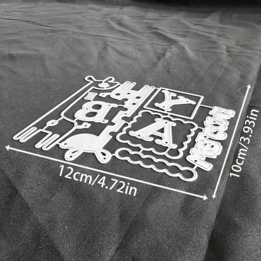 Welcome Baby Metal Cutting Die | Card Making & Scrapbook Stencil