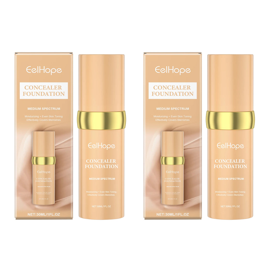 Eelhope Color-Changing Foundation – Hydrating Longwear Concealer Color-Changing Foundation Oasis Select 2pcs X 30ml
