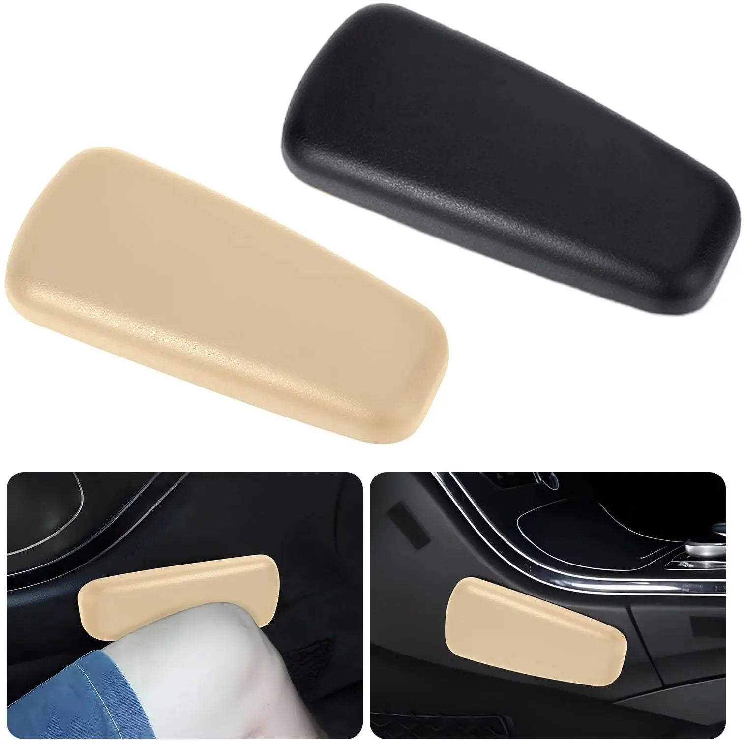 Car Armrest & Knee Cushion – Leather Memory Foam Door Pad