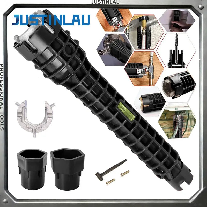 JUSTINLAU 1set Household Water Pipes Faucets Sinks Bathroom Wrenches Angle Valves Sinks Maintenance and Disassembly Repair Tool Oasis Select