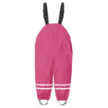 Toddler Kids Boys Girls Rain Dungarees Windproof Waterproof Mud Jumpsuit Clothes One piece rain pants waterproof and breathable Oasis Select Hot Pink XL