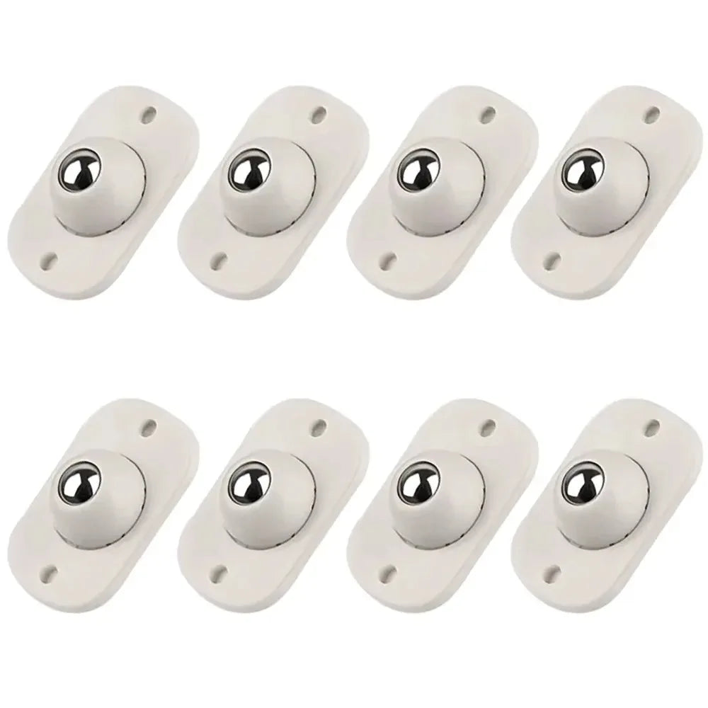4-20pcs Self-Adhesive Universal Pulley Rotating Wheels Mini Swivel Casters Wheel For Furniture Storage Box Roller Trash Cabinet Oasis Select 8pcs