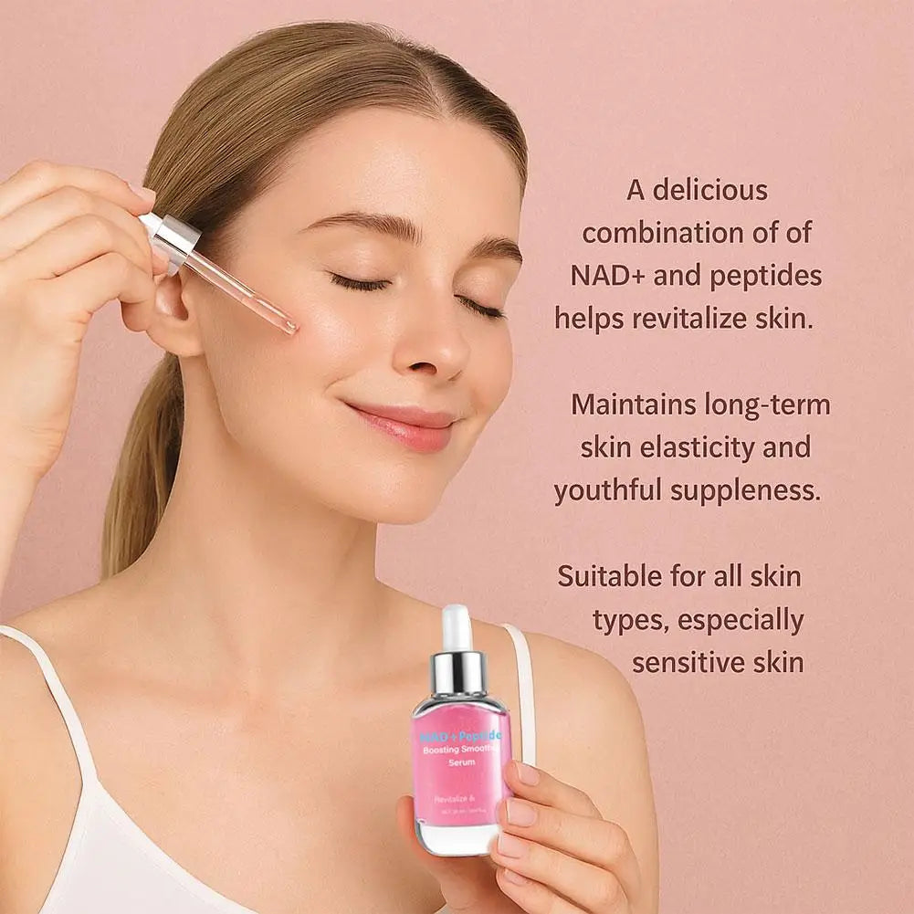 30ml Korean NAD+ Peptide Serum - 5 Ceramides Vegan Collagen, Hydrating Anti-Aging Serum for Revitalized Firm Skin Oasis Select