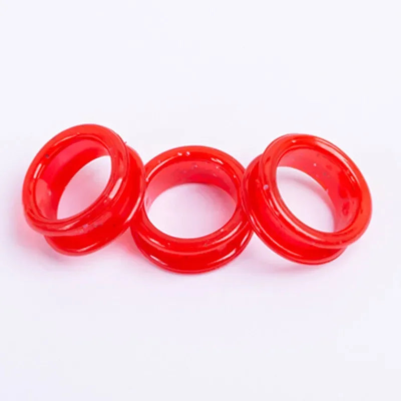 10/5PCS Silicone Finger Rings for Cat Dog Hair Scissors Professional Pet Grooming Scissors Protector Cutting Curved Shears Oasis Select Red 10pcs