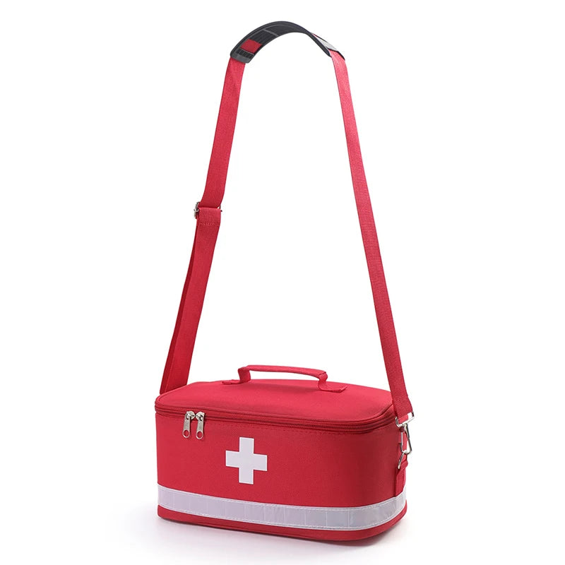 Portable First Aid Storage Bag – Travel & Home Medicine Organizer