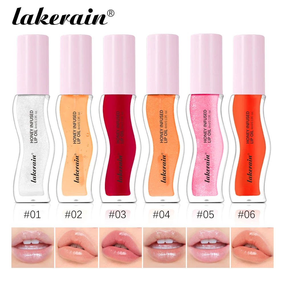 Moisturizing Lip Gloss Oil Nourishes Hydrates Glossy Lips Care Lipstick Plumping Exfoliating Pink Plumping Gloss Oil Makeup Oasis Select