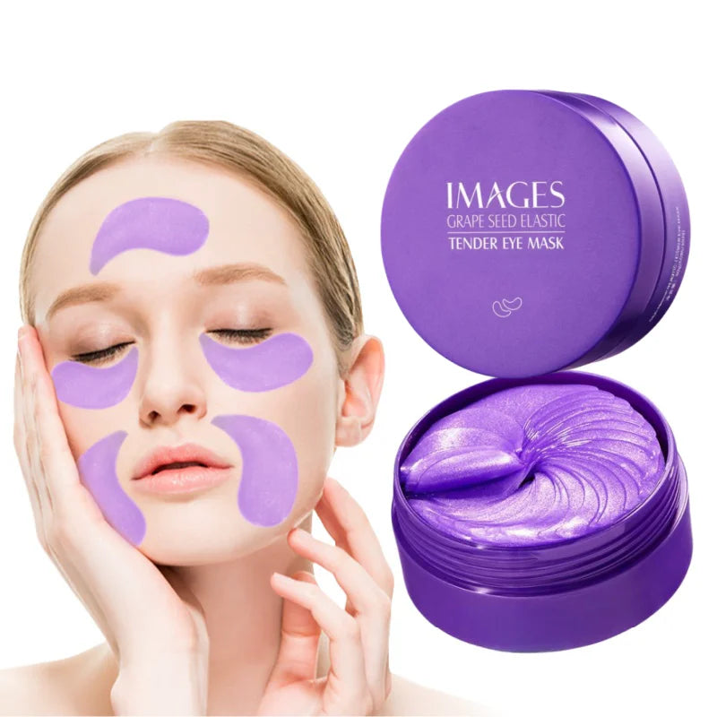 Images Grape Collagen Eye Mask – Moisturizing Patches, 60 Pcs Collagen Eye Mask Oasis Select