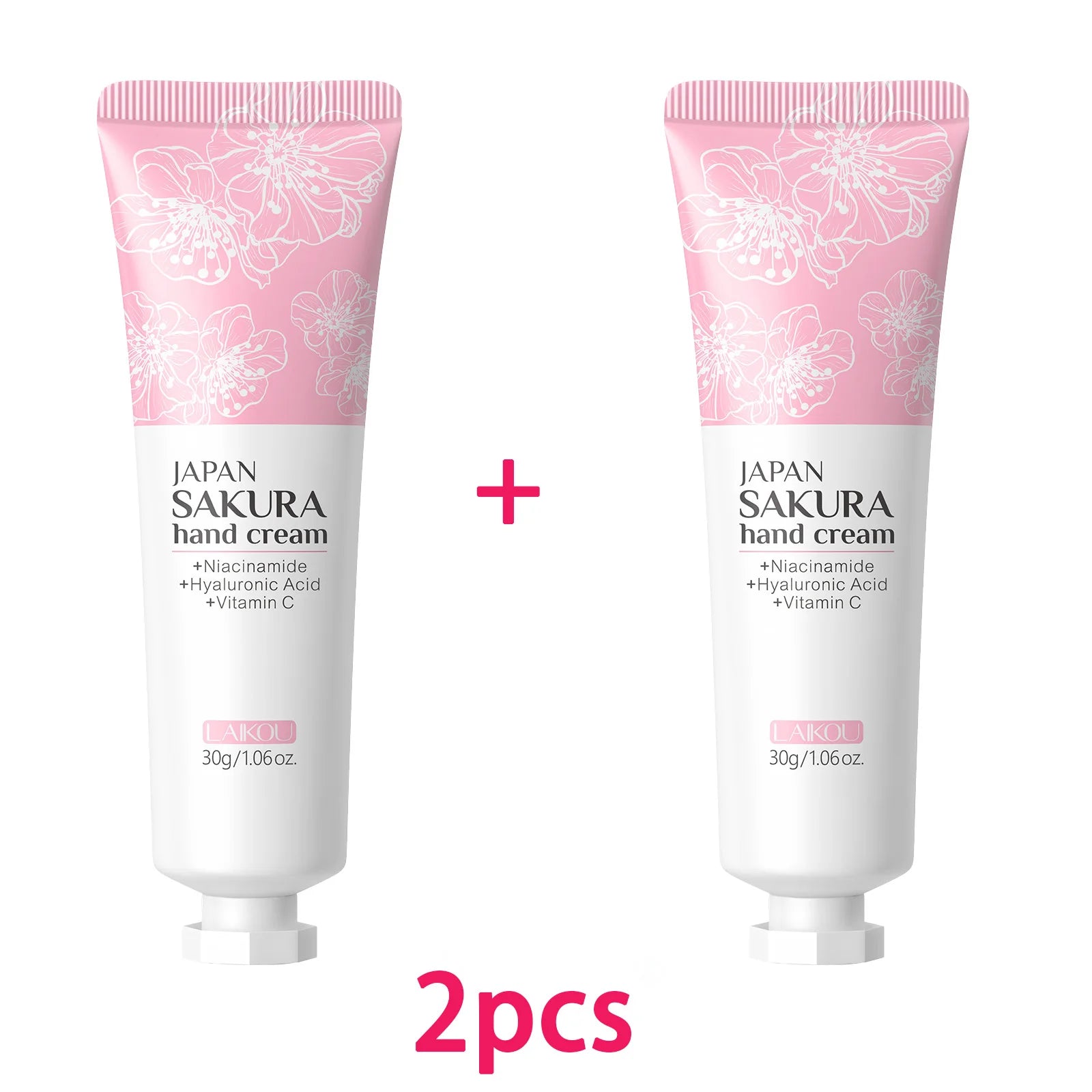 LAIKOU Sakura Hand Cream – Moisturizing & Brightening 30g Hand Cream Oasis Select 2PCS