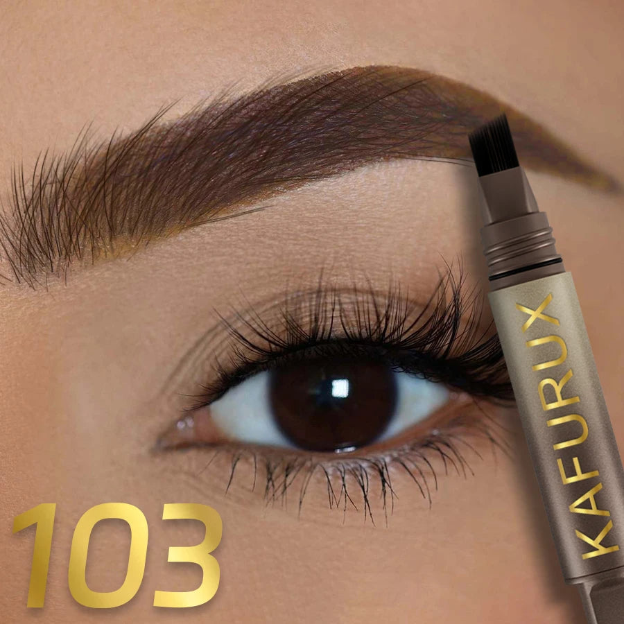 KAFURUX 3D Microblade Eyebrow Dye Cream – Waterproof & Long-Lasting