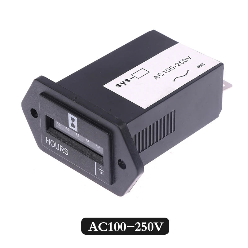 Wholesale 6 Digits 100-250V AC 10-80V DC Hour Meter,Complete Sealed Quartz Timer Counter SYS-1 Oasis Select B