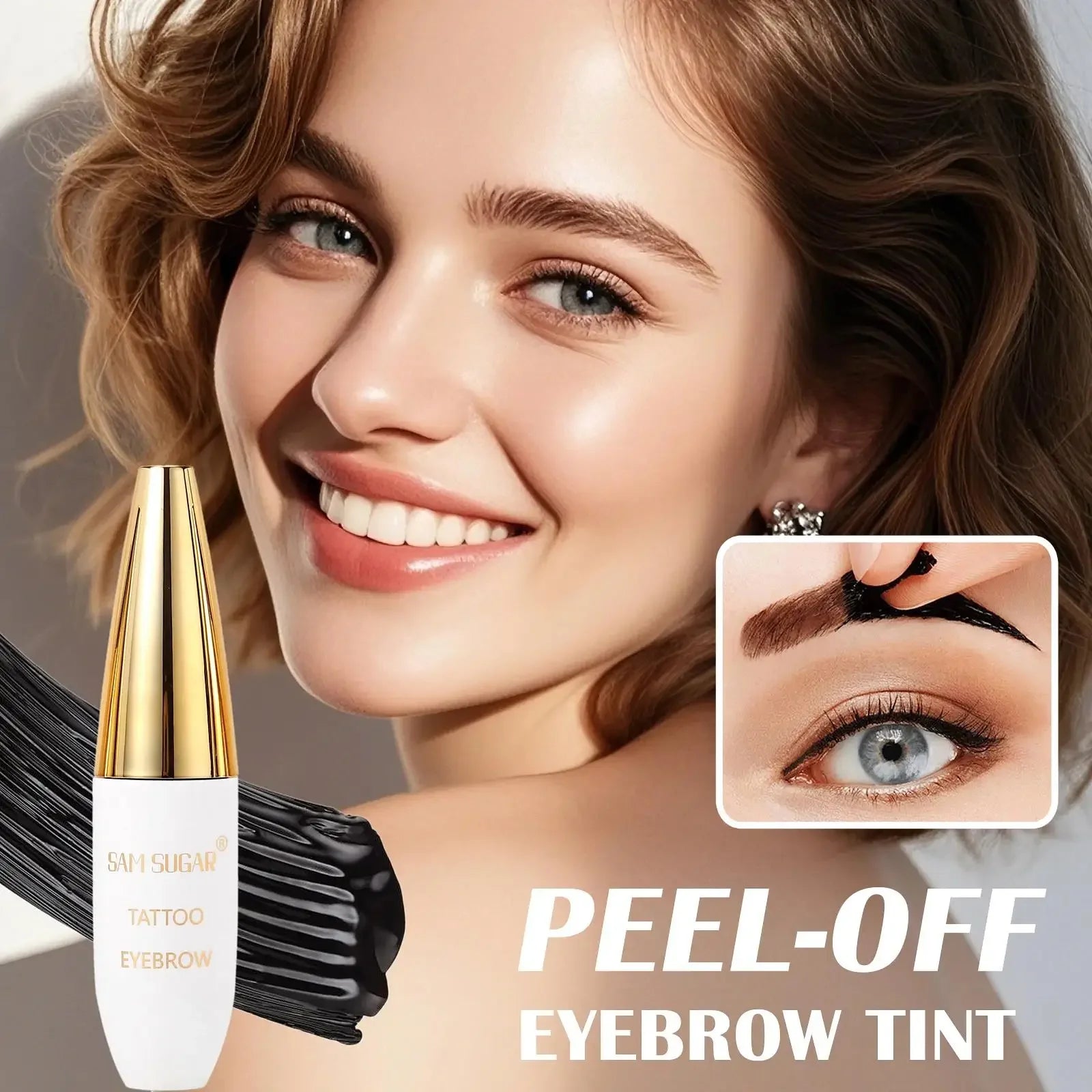 SAM SUGAR Peel-Off Brow Tattoo Cream – Waterproof Long-Lasting