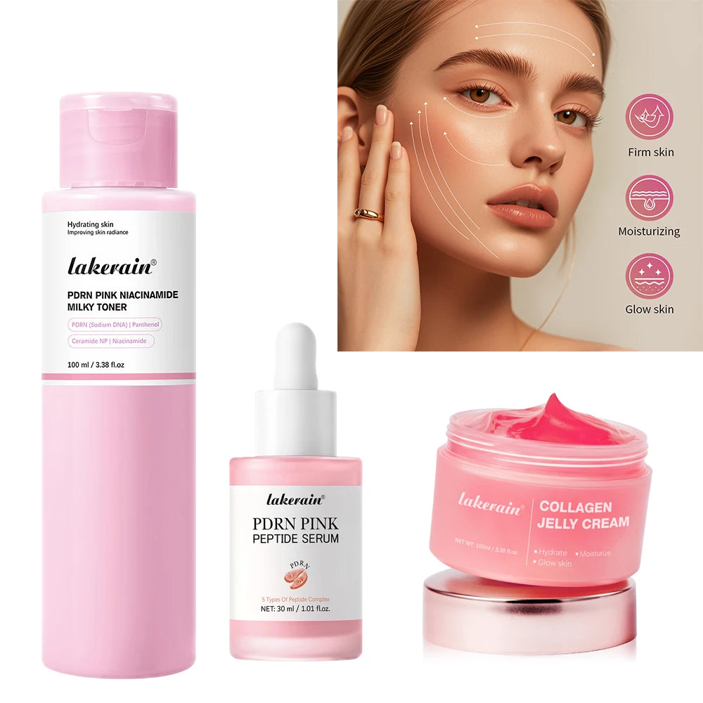 Salmon DNA PDRN Collagen Jelly Cream & Niacinamide Toner Set Skincare Set Oasis Select