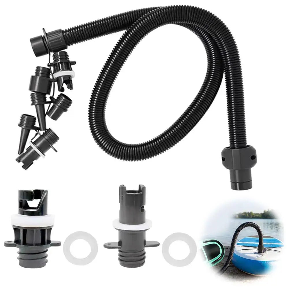 SUP Paddle Board Pump Adapter Set – 7 Nozzles & Hose