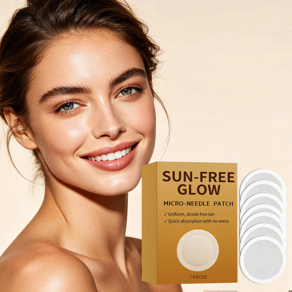 0.25mm Micro-Needle Patch Sun-Free Glow Uniform Streak-Free Tan Quick Absorption No Mess Facial Self Tanning Patch tool Oasis Select