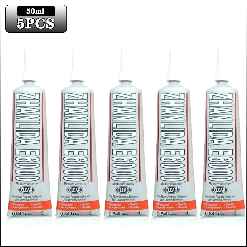 Glue for Rhinestones Crystal DIY Craft Tool Needles Epoxy Adhesive Strong for Jewelry Crafts Fix Glue Home Welding FluxesTools Oasis Select 50ml-5PCS