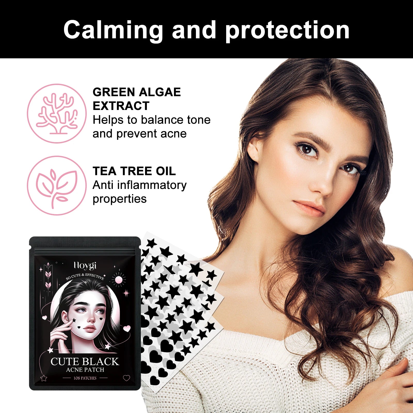 Hoygi Black Acne Patches – Spots, Blackheads & Blemish Care