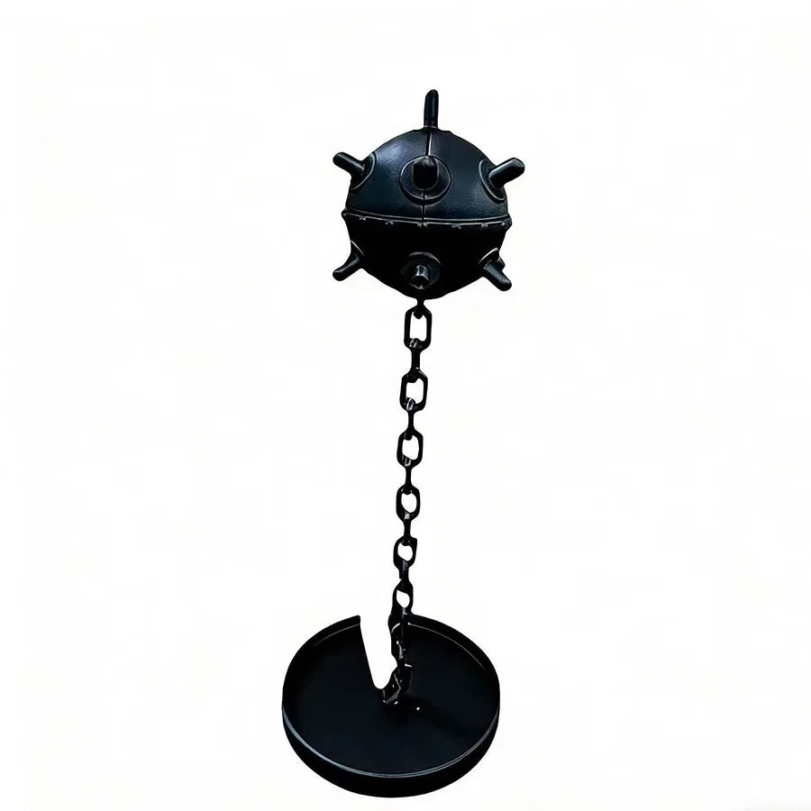 Cool Mine Aquarium Ornaments 3D Printing Underwater Mine Decor with Chain Fish Tank Decor Navigation Themed Aquarium Decorations Oasis Select naval mine black