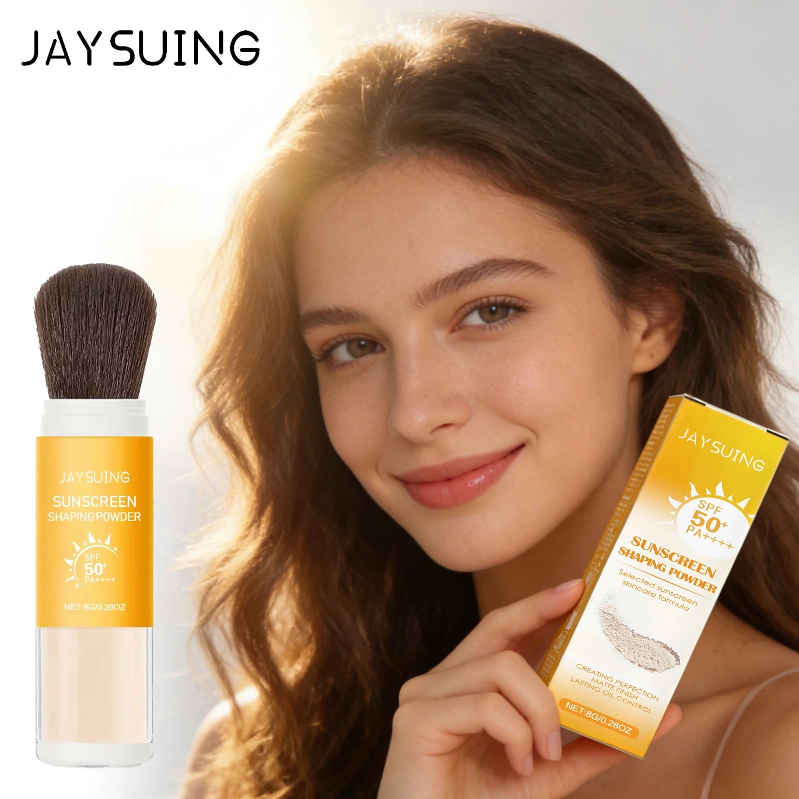Jaysuing Sunscreen Loose Powder Lasting Oil Control Matte Texture Smooth Skins Lightweight Outdoor Spf50 Makeup Setting Powder Oasis Select