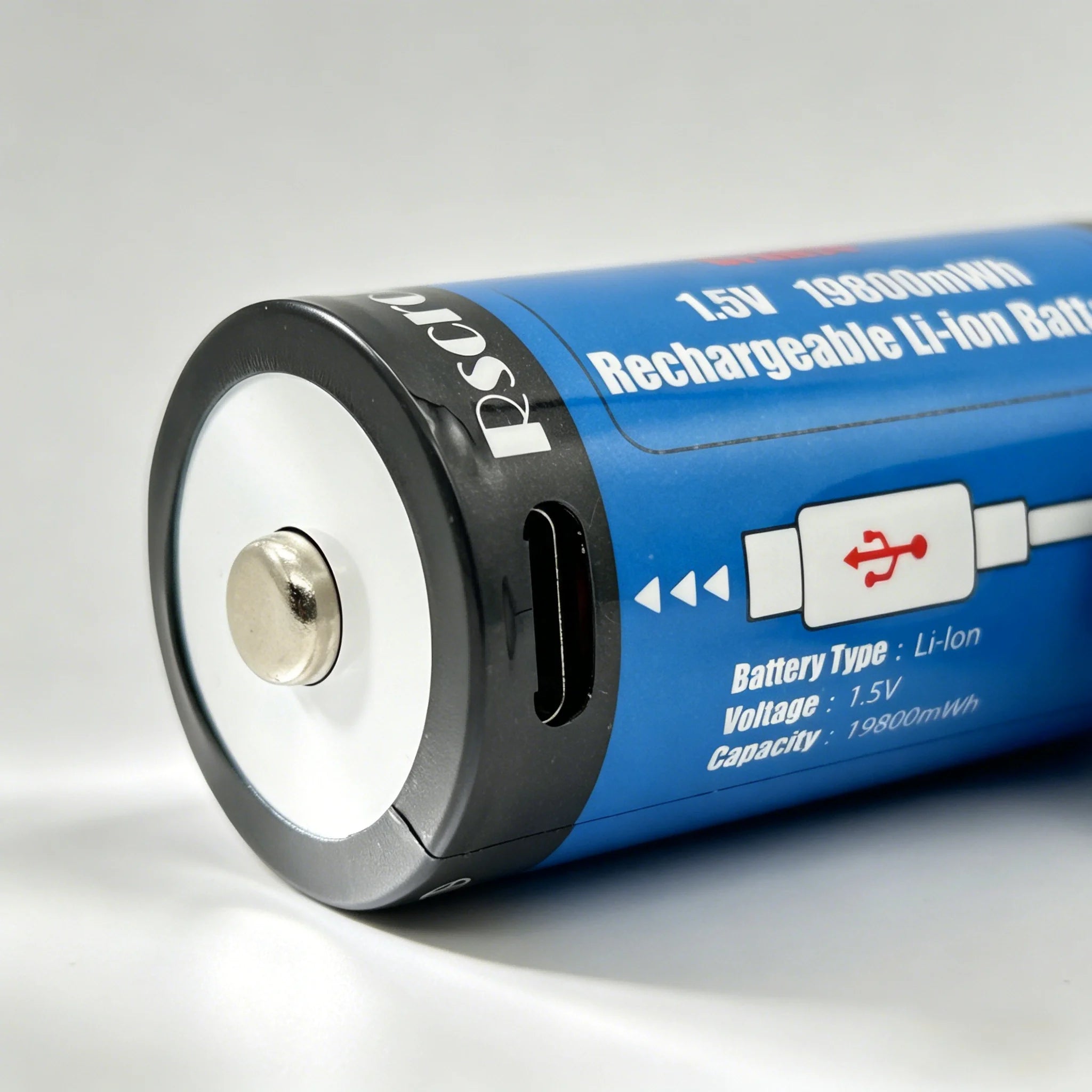 USB-C Rechargeable D Cell /C Cell Battery Li-ion High Capacity 23800mWh 19800mWh Rechargeable Batteries for Flashlight Radio Toy Oasis Select
