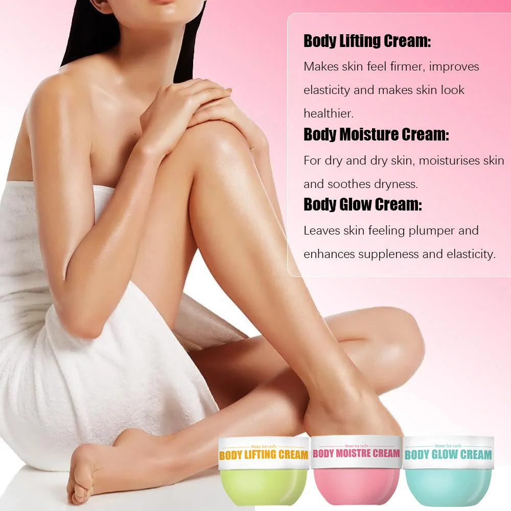 3-Piece Body Firming & Glow Cream Set – Lift & Moisturize Body Firming Cream Set Oasis Select