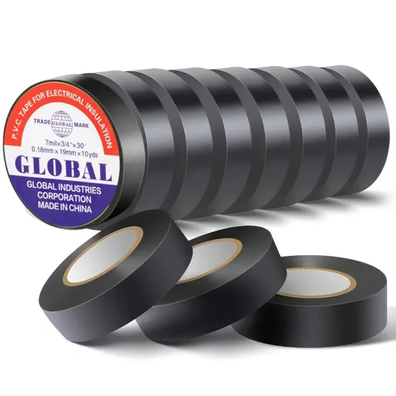 50m High-temperature Resistant Black Rubber Electrical Tape-durable and Soft Insulating Adhesive, Used for Industrial, Household Oasis Select