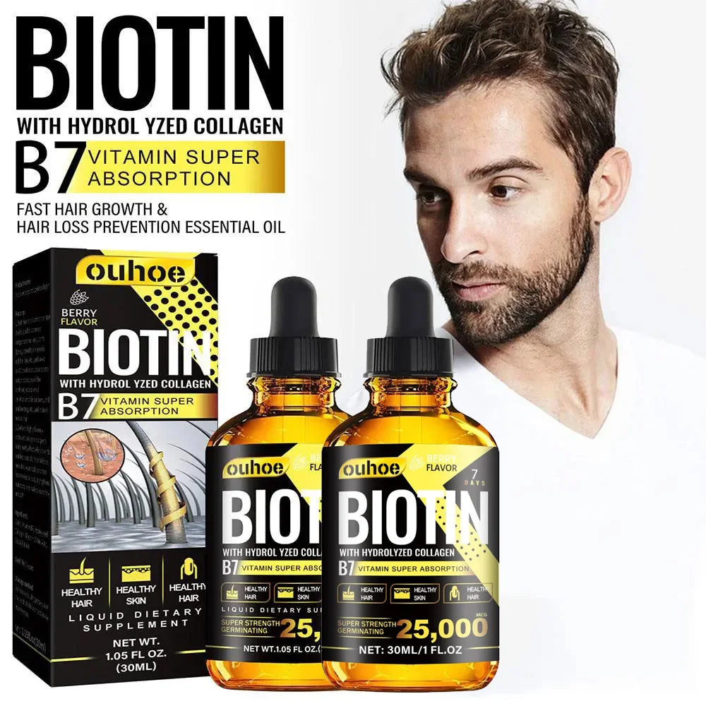 Collagen B7 Vitamin Hair Growth Essential Oil Prevent Hair Loss And Nourish With Essential Oil Scalp Treatment Set For Men Women Oasis Select