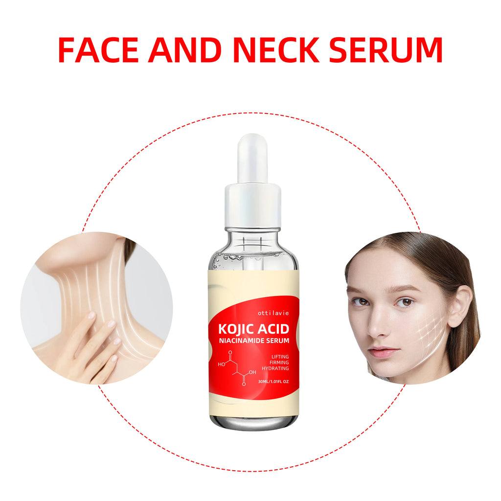 Ottilavie Kojic Acid & Niacinamide Serum - 1.69oz/1.01oz, Brightening, Firming & Hydrating, with Vitamins C&E, All Skin Types Oasis Select
