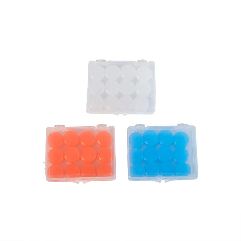 12PCS Silicone Ear Plug Reusable Silicone Wax Earplugs Swimming Moldable Earplugs Noise Reduction Cancelling Sleeping Protection Oasis Select