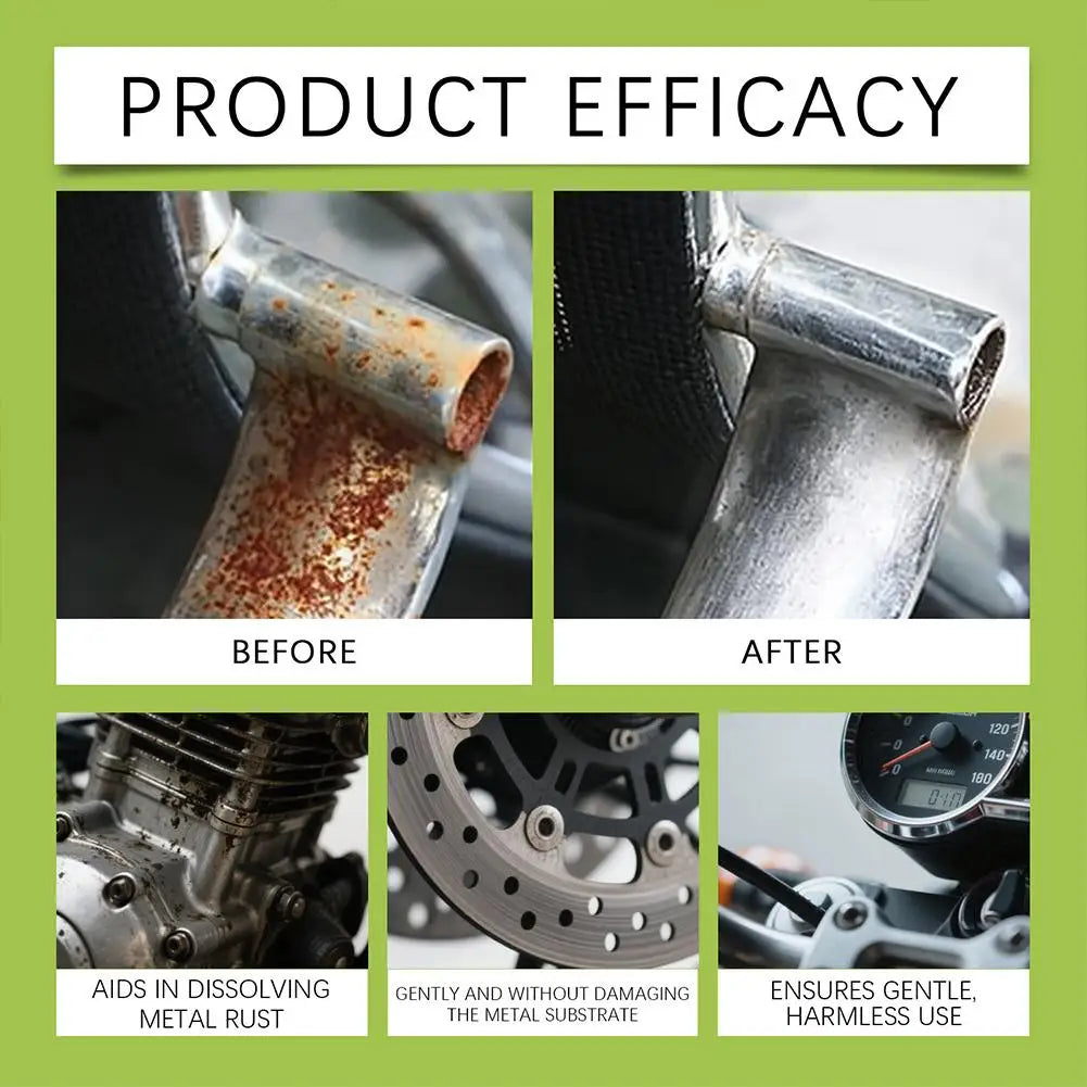 Powerful Rust Remover Metal Rust Remover Anti-rust Agent Revitalizing Spray For Car Wheels Metal Surfaces Car Cleaning Oasis Select