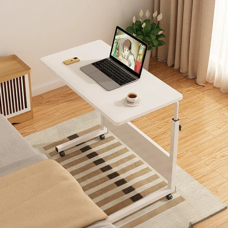 Multi-functional Household GoodsBedside Table Movable Lifting Computer Table Desk Bedroom Home Student Study Table Oasis Select Warm White 1-80-50