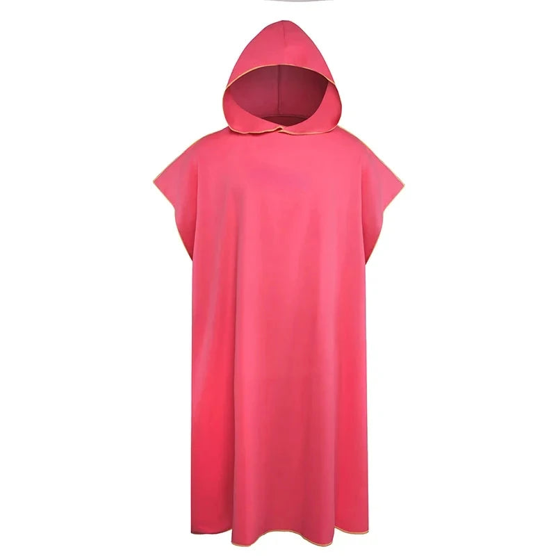 Quick-drying Changing Robe Quick Dry Bathrobe Hooded Absorbent Bath Towel Swimming & Fitness Super Absorbent Bathrobe Oasis Select Red