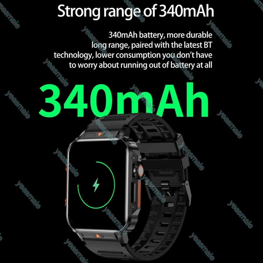 Ola Esporte Military Smartwatch Bluetooth Call IP67 Android iOS