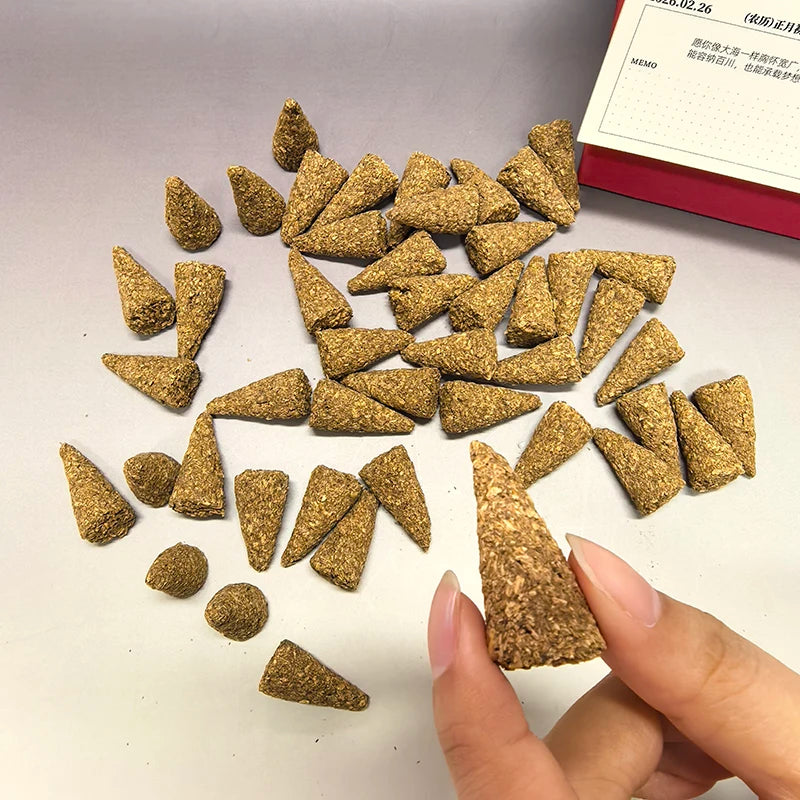 50PCS premium Palo Santo /White Sage fragrance cones, handmade, suitable for yoga meditation, reading and home office decoration Oasis Select