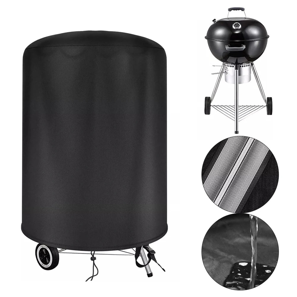 For Raweao Kettle BBQ Cover For Weber 57Cm Waterproof Barbecue Cover Round BBQ Outdoor Cooking Cover Oasis Select