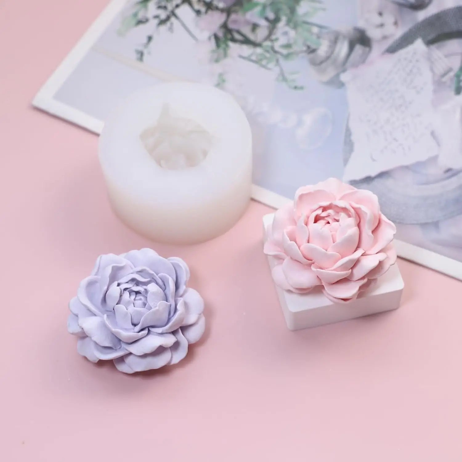 Flower Molds Silicone Moldes Para Velas Flexible Aromatherapy Candle Making Mold Jasmine Scented Candles Also Resin Gypsum Oasis Select