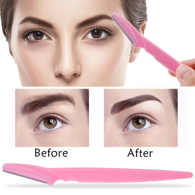 3/4/10Pcs Eyebrow Trimmer Face Blade Shaver Portable Eye Brow Epilation Hair Removal Safety Eyebrow Cutting Woman Makeup Tools Oasis Select