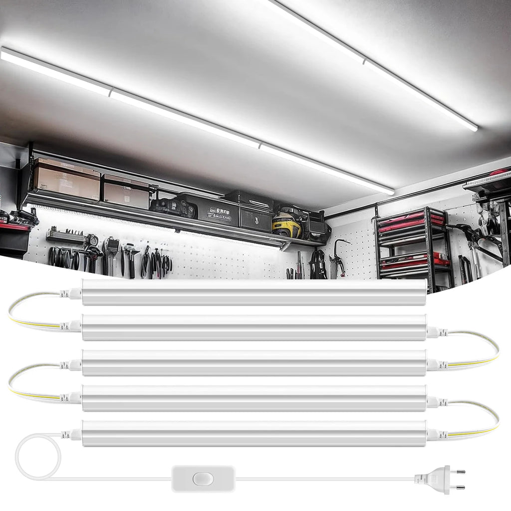 2/4/6pcs T5 Tube Bar Ceiling Light 50CM 2835 SMD LED Light with Swtich,Wall Lamp for Shop Showroom Living Room Bedroom Kitchen Oasis Select