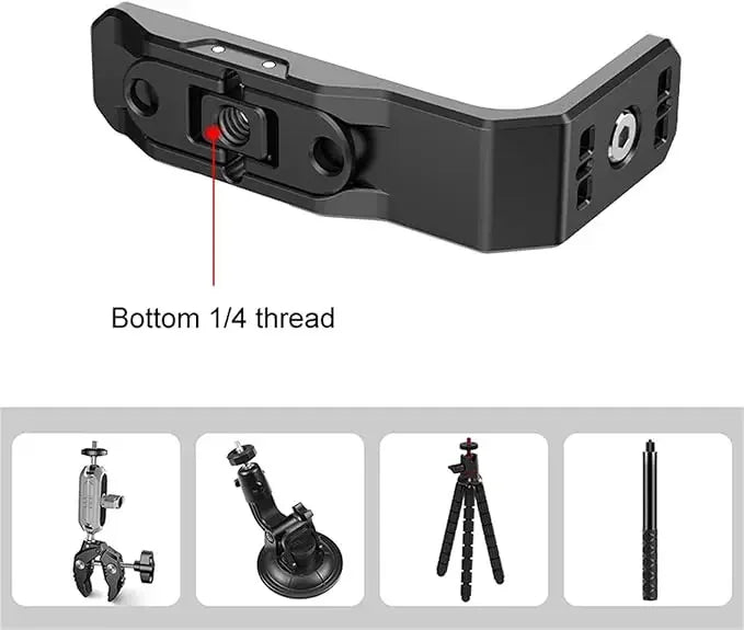 Sunnylife Magnetic L-Bracket for Insta360 X5 X4 | Adjustable Mount